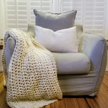 Dusty Boot Designs | Knit Throw Blanket